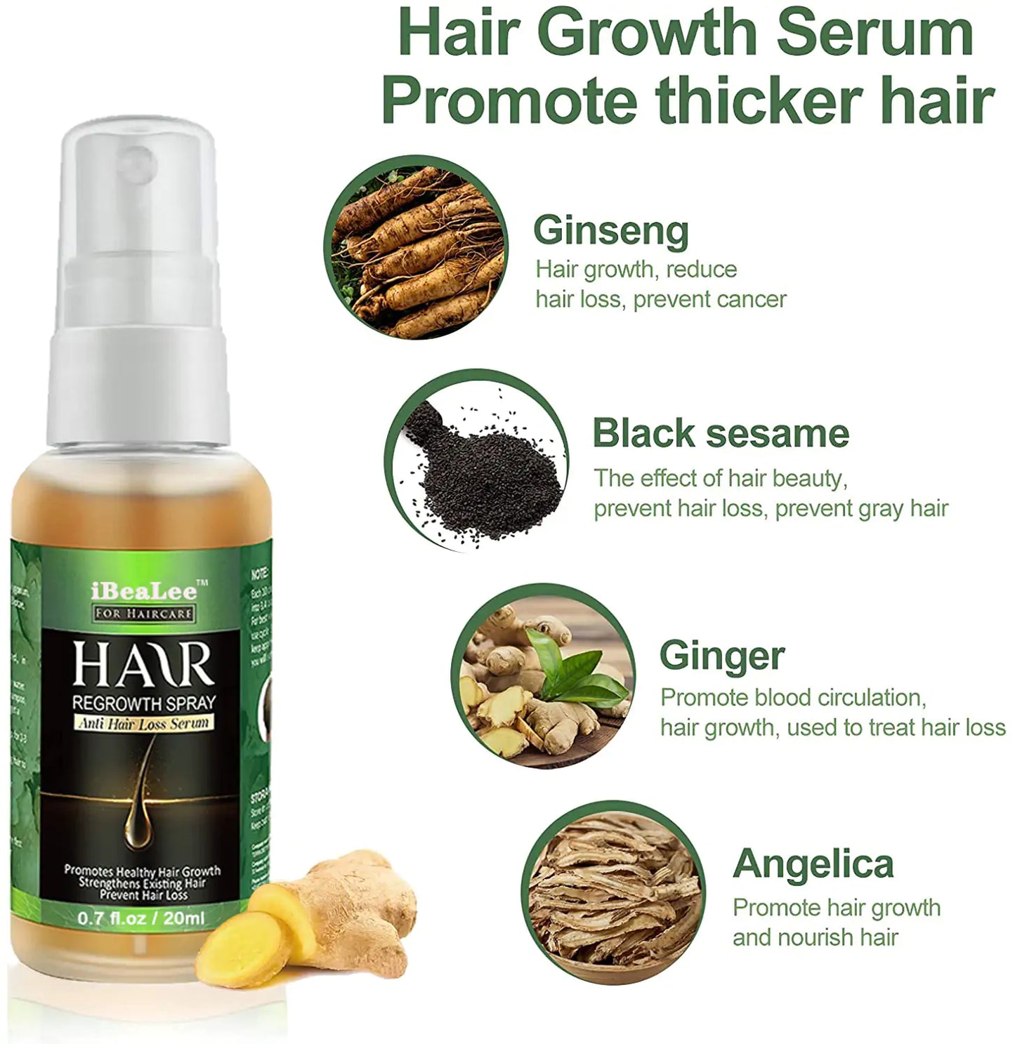 Ginger Hair Stengthening Spray