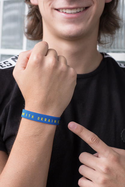 Stand With Ukraine Wristband (Donations made to Caritas Ukraine)